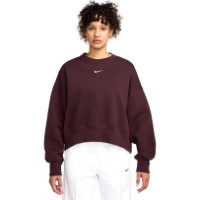 Hanorac damă Nike W Nsw Phnx Flc Oos Crew Burgundy Crush/Sail, s.S imaginea #1 — magazin online Desire.md