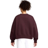 Hanorac damă Nike W Nsw Phnx Flc Oos Crew Burgundy Crush/Sail, s.XS imaginea #2 — magazin online Desire.md