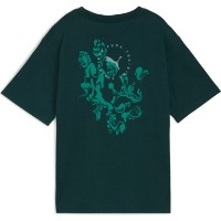 Tricou de dame Puma Chrome Graphic Green Terrain, s.S imaginea #2 — magazin online Desire.md