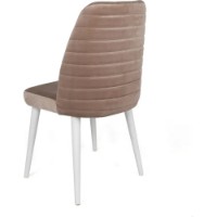 Scaun Trendy Tutku 324 Beige/White 90x50x49cm GTR006917 2pcs imaginea #3 — magazin online Desire.md