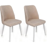 Scaun Trendy Tutku 326 Cream/White 90x50x49cm GTR006918 2pcs imaginea #1 — magazin online Desire.md