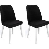 Scaun Trendy Tutku 331 Black/White 90x50x49cm GTR006919 2pcs imaginea #1 — magazin online Desire.md