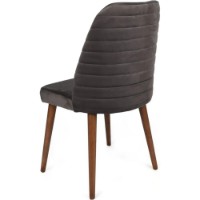 Scaun Trendy Tutku 341 Anthracit/Walnut 90x50x49cm GTR006920 2pcs imaginea #3 — magazin online Desire.md