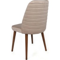 Scaun Trendy Tutku 346 Cream/Walnut 90x50x49cm GTR006922 2pcs imaginea #3 — magazin online Desire.md