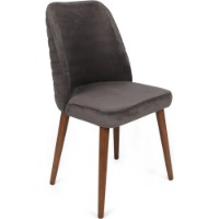 Scaun Trendy Tutku 341 Anthracit/Walnut 90x50x49cm GTR006845 4pcs imaginea #5 — magazin online Desire.md