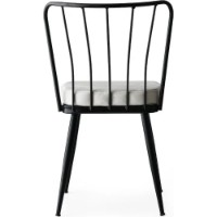 Scaun Trendy Yildiz 940 Black/White 82x43x42cm GTR006748 2pcs imaginea #5 — magazin online Desire.md