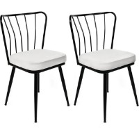 Scaun Trendy Yildiz 940 Black/White 82x43x42cm GTR006748 2pcs imaginea #1 — magazin online Desire.md