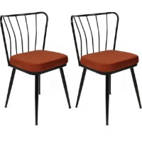 Scaun Trendy Yildiz 945 Black/Red Tile 82x43x42cm GTR006941 2pcs imaginea #1 — magazin online Desire.md