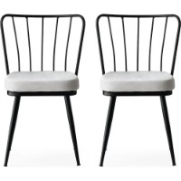 Scaun Trendy Yildiz 940 Black/White 82x43x42cm GTR006749 4pcs imaginea #4 — magazin online Desire.md