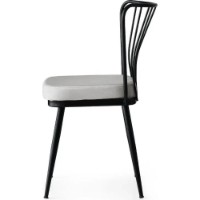 Scaun Trendy Yildiz 940 Black/White 82x43x42cm GTR006749 4pcs imaginea #5 — magazin online Desire.md