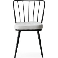 Scaun Trendy Yildiz 940 Black/White 82x43x42cm GTR006749 4pcs imaginea #8 — magazin online Desire.md