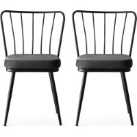 Scaun Trendy Yildiz 942 Black/Anthracit 82x43x42cm GTR006751 4pcs imaginea #5 — magazin online Desire.md