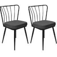 Scaun Trendy Yildiz 942 Black/Anthracit 82x43x42cm GTR006751 4pcs imaginea #7 — magazin online Desire.md