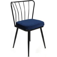 Scaun Trendy Yildiz 944 Black/Navy Blue 82x43x42cm GTR006854 4pcs imaginea #2 — magazin online Desire.md