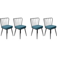Scaun Trendy Yildiz 952 Black/Blue 82x43x42cm GTR006858 4pcs imaginea #1 — magazin online Desire.md