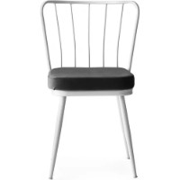 Scaun Trendy Yildiz 962 White/Anthracit 82x43x42cm GTR006753 4pcs imaginea #7 — magazin online Desire.md