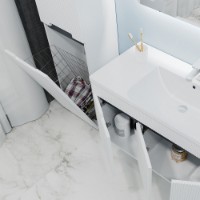 Шкаф-пенал Bayro Positano 420x1900 L (123981) фото №3 — интернет-магазин Desire.md