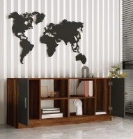 Dulăpior Trendy VO6-BA Walnut/Anthracit 139x61x46cm GTR006702 imaginea #2 — magazin online Desire.md