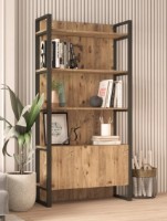 Etajeră Trendy ML6-A Black/Pine Atlantic 180x90x34cm GTR000493