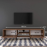 Тумба под ТВ Trendy A9 221 Walnut 180x48.6x35cm GTR000372 фото №4 — интернет-магазин Desire.md