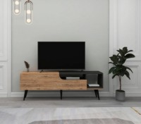 Тумба под ТВ Trendy Alba Pine Atlantic/Anthracit/Black 150x29.6x19.5cm GTR006350