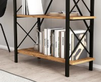 Etajeră Trendy Nero Elit Pine Atlantic/Black 180x90x34cm GTR006073 imaginea #3 — magazin online Desire.md