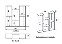 Etajeră Trendy Nevada Walnut 93.2x89.6x21.9cm GTR005561 imaginea #3 — magazin online Desire.md