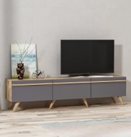 Тумба под ТВ Trendy Amsterdam Walnut/Anthracit 180x42x31cm GTR000196 фото №2 — интернет-магазин Desire.md