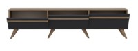 Тумба под ТВ Trendy Amsterdam Walnut/Anthracit 180x42x31cm GTR000196 фото №3 — интернет-магазин Desire.md