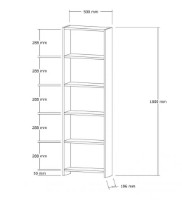 Etajeră Trendy New White 160x50x19.6cm GTR006014 imaginea #5 — magazin online Desire.md