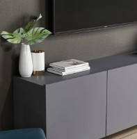 Тумба под ТВ Trendy Anthracit/White 150x44x31cm GTR000195 фото №2 — интернет-магазин Desire.md