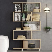 Etajeră Trendy Nilufer Oak 155x90x20cm GTR000410