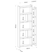 Etajeră Trendy Nina White 150x65x15cm GTR005996 imaginea #2 — magazin online Desire.md