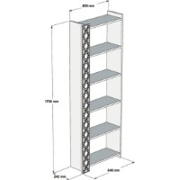 Etajeră Trendy Oras Walnut 170x64.6x24.2cm GTR000424 imaginea #2 — magazin online Desire.md
