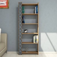 Etajeră Trendy Oras Walnut/Blue 170x64.6x24.2cm GTR000422 imaginea #3 — magazin online Desire.md