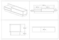 Тумба под ТВ Trendy Asir Walnut/Anthracit 160x35x35cm GTR000367 фото №5 — интернет-магазин Desire.md