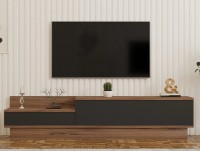 Тумба под ТВ Trendy Asir Walnut/Anthracit 160x35x35cm GTR000367