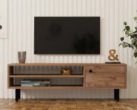 Тумба под ТВ Trendy Avila Pine Atlantic/Black 120x38x30cm GTR006371