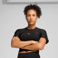 Tricou de dame Puma Lace Crop Top Puma Black, s.S imaginea #3 — magazin online Desire.md