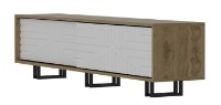 Тумба под ТВ Trendy Askal Oak/White/Black 180x47.4x35cm GTR006401 фото №3 — интернет-магазин Desire.md