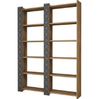 Etajeră Trendy Orasul Walnut/Blue 170x124.6x24.2cm GTR000457 imaginea #4 — magazin online Desire.md