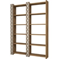 Etajeră Trendy Orasul Walnut/Cream 170x124.6x24.2cm GTR000458 imaginea #3 — magazin online Desire.md