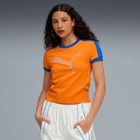 Tricou de dame Puma X Fenty T7 Slim Rickie Orange, s.M imaginea #2 — magazin online Desire.md