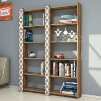 Etajeră Trendy Orasul Walnut/White 170x124.6x24.2cm GTR000460 imaginea #1 — magazin online Desire.md