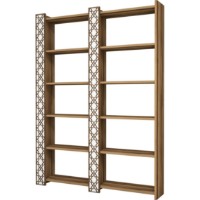 Etajeră Trendy Orasul Walnut/White 170x124.6x24.2cm GTR000460 imaginea #2 — magazin online Desire.md