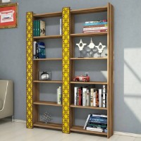 Etajeră Trendy Orasul Walnut/Yellow 170x124.6x24.2cm GTR000461 imaginea #1 — magazin online Desire.md