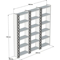 Etajeră Trendy Orasul Walnut/White 170x184.6x24.2cm GTR000466 imaginea #3 — magazin online Desire.md