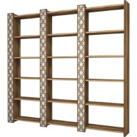 Etajeră Trendy Orasul Walnut/Cream 170x184.6x24.2cm GTR000464 imaginea #4 — magazin online Desire.md
