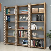 Etajeră Trendy Orasul Walnut/Cream 170x184.6x24.2cm GTR000464