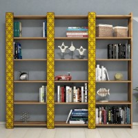 Etajeră Trendy Orasul Walnut/Yellow 170x184.6x24.2cm GTR000467 imaginea #3 — magazin online Desire.md